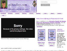Tablet Screenshot of gilhedley.com